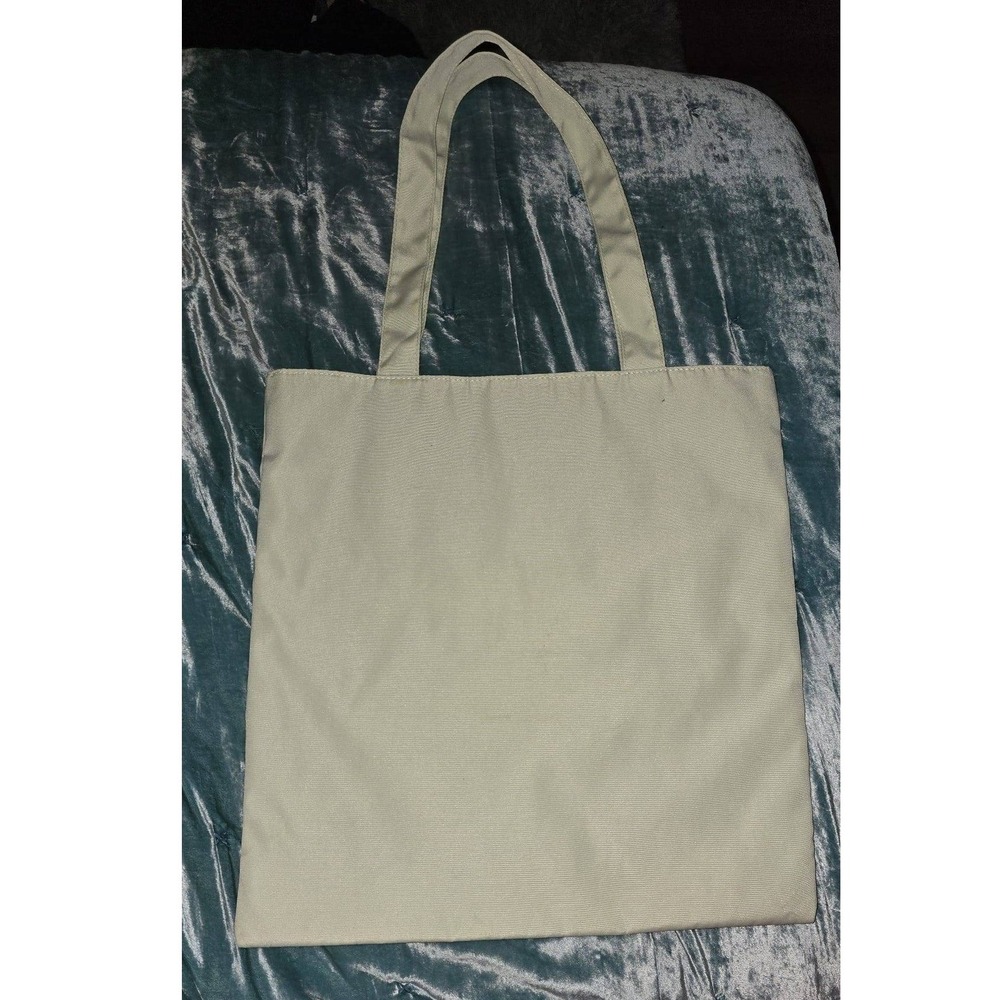 Prada Beauty Tote Bag Sage Green Canvas - Black Lining w/Inside Pocket - Picture 2 of 7